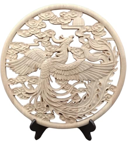 Amazon.co.jp: RemeeHi 鳳凰 龍神 木 守護神 風水 おまじない 厄除け